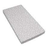 Amilian Spannbettlaken Spannbetttuch für Babybett Kinderbett 60x120 cm, 70x140 cm, 100% Baumwolle, fürs Baby, Baby Bettwäsche Größe: 140x70 cm, Muster: Sternchen KLEIN G