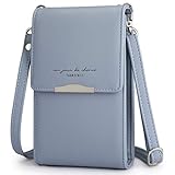 Newshows Handy Schultertasche Damen PU Leder 3,6-6,6 Inch Handytasche Crossbody Tasche Umhängetasche Geldbörse Mini mit Verstellbarem Schulterg