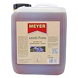 Leinölfirnis, Leinöl, Firnis, Holzschutz, Bindemittel, 5 Liter Geb