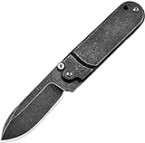 AUBEY Messer, Mini Taschenmesser Klappmesser EDC Messer Pocket Knife, Schwarz Einhandmesser O