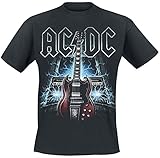 AC/DC High Voltage Guitar Männer T-Shirt schwarz L 100% Baumwolle Band-Merch, B