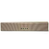 dheik Smart Wireless Bluetooth-Lautsprecher Dual-Stereo LED Anzeige FM Radio TF. Kartenbass-Soundbar. Lautsprecher (Color : Gold)