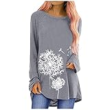 Blusen Shirts Damen Tunika Bluse Sommer Opus Blusen Tun Hemd Lange Oberteile Mit Schlitz Hemdbluse Für Crop Tops Spitze Blusen Langarm Tunika Blaue Bluse Schulterfreie Ob