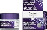 lavera Re-Energizing Sleeping Cream, Bio Pflanzenwirkstoffe, Natural und innovative, Gesichtspflege, 50