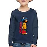 Spreadshirt Yakari Stehend Logo Kinder Premium Langarmshirt, 110-116, Navy