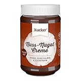 Xucker Nuss-Nugat Creme Brotaufstrich mit Erythrit, ohne Palmöl, zuckerarm, 33% Haselnussanteil, 300g G