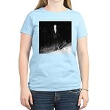 CafePress Slenderman Damen-T-Shirt, Rundhalsausschnitt Gr. M, hellb