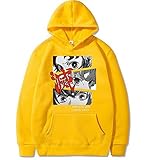 FIHTRY Unisex Anime Demon Slayer Kapuzenpullover Tanjirou Nezuko Kyoujurou 3D Druck Langarm Hoodie Hooded Sweatshirt Jacke Kimetsu no Yaiba Cosplay Kostüm Outwear-A_XS