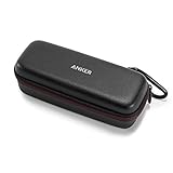 Anker SoundCore & SoundCore 2 Tragetasche Box Kunstleder Case, Premium Bluetooth Lautsprecher Speaker Schutztasche, Hülle Cover (Schwarz)