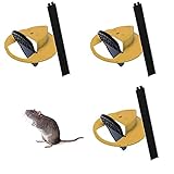 AZOI Klapp- und Schiebe-Eimer-Deckel-Maus-/Rattenfalle, Schiebe-Eimer-Deckel-Mausfalle mit Leiter, Auto-Reset-Design-Balance-Mausfalle, Schnell Wirksame Sanitärsichere Mausefalle, 3er-Pack