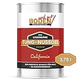 Waterlox American Wood Oil Tungöl matt Holzlasur außen 3,78 Liter für ca 60 m² I hochwertiges Holzöl I fleckenunempfindlich I Beste Möbelöl Parkett Öl Alternative zu Holzwachs (3,78 Liter)