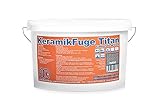 1K Fugenmörtel KeramikFuge UV-beständig - 10 kg (steingrau) - auch für PKW-Belastung