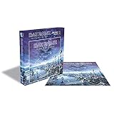 ZEE COMPANY Iron Maiden Jigsaw Puzzle Brave Nue World Album Cover offiziell Blau 500