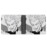 ONE Punch-Man Brieftasche - Herren Leder Brieftasche Zwei-Wege-Falt Mode Brieftasche-Super Stitching Super Large Capacity Brieftasche Super Thin B