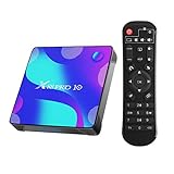Android 10.0 TV Box,TUREWELL 4GB RAM 32GB ROM RK3318 Quad-Core 64bit Cortex-A53 Support 2.4/5.0GHz dual-Band WiFi BT4.0 3D 4K 1080P H.265 10/100M Ethernet HD2.0 Smart TV Box