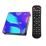 Android 10.0 TV Box,TUREWELL 4GB RAM 32GB ROM RK3318 Quad-Core 64bit Cortex-A53 Support 2.4/5.0GHz dual-Band WiFi BT4.0 3D 4K 1080P H.265 10/100M Ethernet HD2.0 Smart TV Box