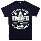 Kickboxing Academy T-Shirt, Khabib Nurmagomedov The Eagle Makhachkala Russia Top Navy Blue-S