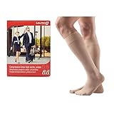 Lauma Medical, Medizinische Kompressions Kniestrümpfe für Damen und Herren, Kompression Klasse 1, Geschlossener Zehenbereich, Müdigkeit und Schwellung der Füße, Anzeichen von Kramp