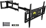 FORGING MOUNT Extra lange Reichweite 106cm TV-Wandhalterung, schwenkbar, neigbar,voll bewegliche Gelenkarm,TV-Halterung für 94-202cm (37-80 Zoll) Flach-/Kurven-Fernseher 50 kg Tragkraft VESA 600x400