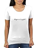 Hashtag GossipGirl # Gossip Girl - Damen T-Shirt von KaterLikoli, Gr. S, Weiß