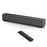 Zeerkeer Soundbar für TV, Soundbar mit integriertem Subwoofer, kabelgebundener & kabelloser Bluetooth 5.0 Lautsprecher für TV, Wandmontage, Surround-Sound-System für TV & Heimk