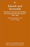 Hansers Sozialgeschichte der deutschen Literatur vom 16. Jahrhundert bis zur Gegenwart: Klassik und Romantik, Deutsche Literatur im Zeitalter der Französischen Revolution. 1789-1815