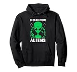 Let's See Them Aliens Peace-Zeichen Alien Beings Lover UFO Love Pullover H