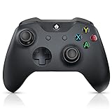 JORREP Xbox One Controller, Wireless Xbox Controller für Xbox Series S / X, Xbox One, PC Windows 7/8/10, Kabelloses PC-Gamepad mit Audiobuchse-Schw