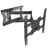 XTRARM TiTon T 80 cm Wandabstand, TV Wandhalterung, Langer Schwenkarm, ausziehen, schwenken, für TV ca. 32-75 Zoll bis 60kg, VESA 100x100-400x400mm, TV-Halterung