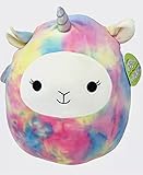 KellyToy Squishmallows 12,7 cm Lucy Mae The Rainbow Lamacorn Dream Squad Plüschkissen Spielzeug