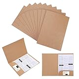 Präsentationsmappe A4 Dokumentenmappe 10 Stück Ordnungsmappe Pappe Ordnermappe Kraftpapier Aktenordner Set Ringordner Papier Aktenmappe Dokumente Projektmappe Arbeitsmappe für Büro Schule Uni B