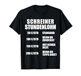 Stundenlohn Schreiner Handwerker Arbeit Beruf Tischler T-S