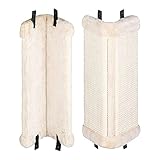 Navaris Wand Kratzbrett für Katzen - 2X Kratzmatte Kratzwand für Ecke - 43x22x2cm Kratzecke Kratzbaum - Eckenschutz Kratzschutz aus S