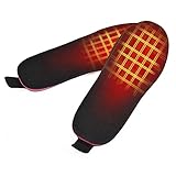 Luckxing Elektroheizung Schuhe Einlegesohlen, USB Einlegesohlen Beheizte Einlegesohlen Thermosohlen Fußwärmer für Damen Herren Winter Jagd Ski Angeln Wandern, 35-38 Eurocode / 38-42 Eurocode/E