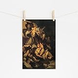 // TPCK // Peter Fendi - Szene der Überschwemmung in 1830 (1830) Foto Poster Gemälde Kunstdruck - Größe: 15,2 x 10,2