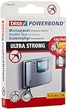 tesa Powerbond Ultra Strong Klebepads / Doppelseitige Pads für die Montage im Innen- sowie geschützten Außenbereich - beidseitig ultrastark klebend / Verpackung mit 9 Pads, 6 cm x 2