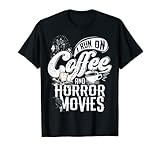 Ich renne auf Kaffee und Horrorfilmen Gruseliges Halloween Twisted T-S