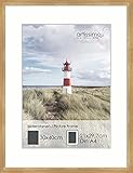 artissimo, PE6555-WR, Bilder-Rahmen 30x40cm mit Passepartout, Wechselrahmen für Poster Din A4, Holz, Echtholz-Rahmen inkl. Passepartout und Kunstglas, Außenmaß ca. 32x42cm, Farbe Eiche Oak