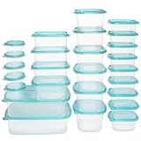 BELLE VOUS Mehrweg Frischhaltedosen Transparent Tupperdosen mit Deckel (26 STK, 5 Größen) - Luchbox Vorratsdosen Bento Box BPA-Frei - Gefrierboxen Mikrowellenfest Wiederverwendbar Spü