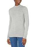 Amazon Essentials Lightweight Mockneck Sweater pullover-sweaters, Hellgrau (Light Grey Heather), US XL (EU 2XL)