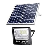 WKZ Solar Flutlicht Mit Bewegungsmelder 25W 45W 65W 120W，Wasserdicht, Energiesparend Und Hell Solarlampen Fuir AuBen Hangend，Batterie Mit Großer Kapazität Solar Strahler Garten(Size:120W)