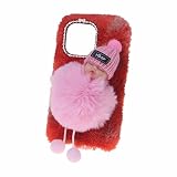Miagon Plüsch 3D Hülle für Oppo Find X3 Pro,Handyhülle Mädchen Flauschige Schlafen Baby Entwurf Schutzhülle Silikon Cover Pelz Case,R