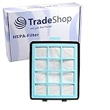 Trade-Shop Premium HEPA-Filter inklusive Schwamm für Philips PowerPro FC8766 FC8766-01 FC8766-61 FC8766-81 FC8767 FC8767-01 FC8767-02 FC8768-01 FC8769 FC8769-01 FC8769-19 FC8769-91 FC8770-91