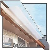 XQMY Tür-Markisen-Blatt-Fenster-Überdachung, Veranda-Überdachung öffentlicher Unterstand, regendichte Schattenabdeckung für Garten-Außenterrasse (Color : Clear-c, Size : 40x105cm)