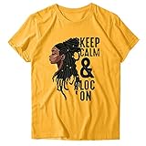 Zhiyao Frauen T-Shirt Casual Brief Drucken Kurzarm Damen O-Ausschnitt Lose T-Shirt Bluse Top