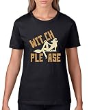 Comedy Shirts - Witch Please - Damen T-Shirt - Schwarz/Hellbraun-Beige Gr. S