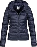 ONLY Damen Übergangs Steppjacke Tahoe Hood (18) Kapuze 15156569 Night Sky M