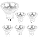 Halogen 12v 20w GU4 Leuchtmittel Dimmbar, Reflektor Strahler MR11, 250lm Warmweiß 2700K, 6er pack