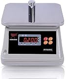 Elektronische hochpräzise Digitale wasserdichte genaue analytische elektronische Waage Laborwaage mit Zählfunktion Laborwaage (Farbe: Weiß, Größe)
