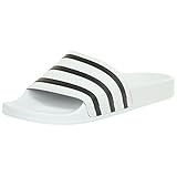 adidas Unisex-Erwachsene Originals ADILETTE Bade Sandalen - Weiß (Weiß Core Schwarz Weiß),EU 47
